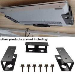 under desk laptop holder & notebook storage organizer