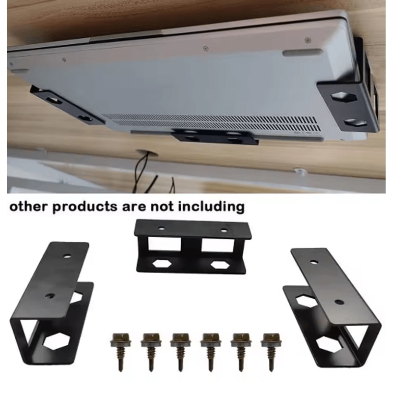Under Desk Laptop Holder Notebook Storage Organizer 0