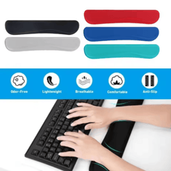 ergonomic memory foam keyboard wrist rest pad for gaming & office use