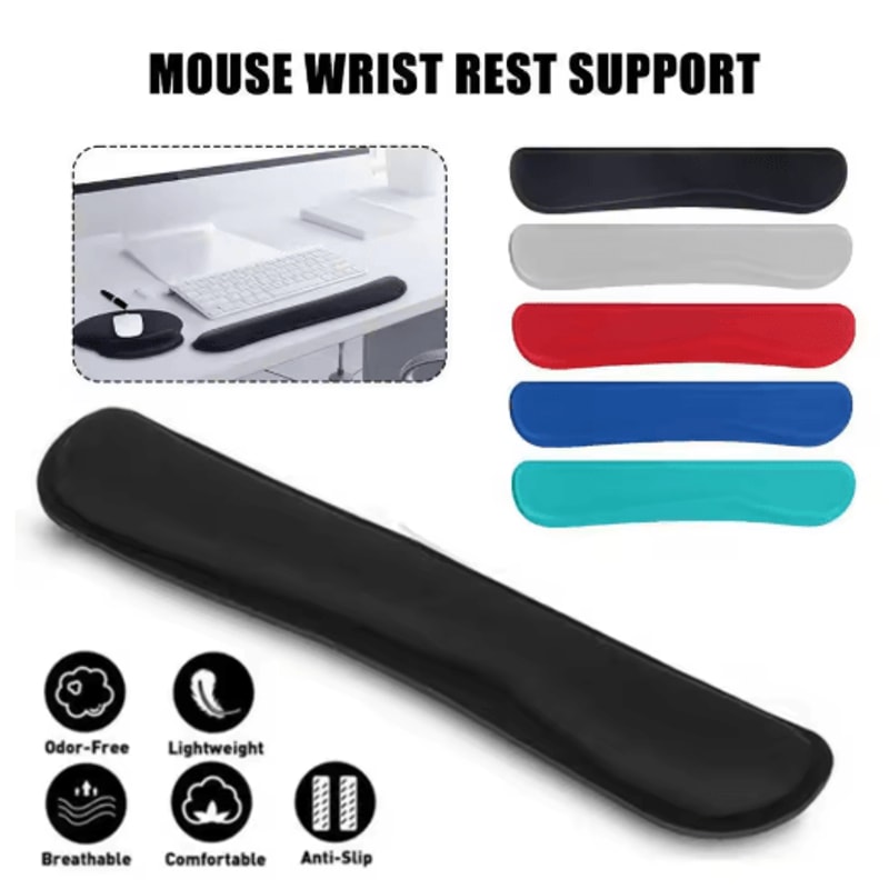 Ergonomic Memory Foam Keyboard Wrist Rest Pad For Gaming Office Use 7