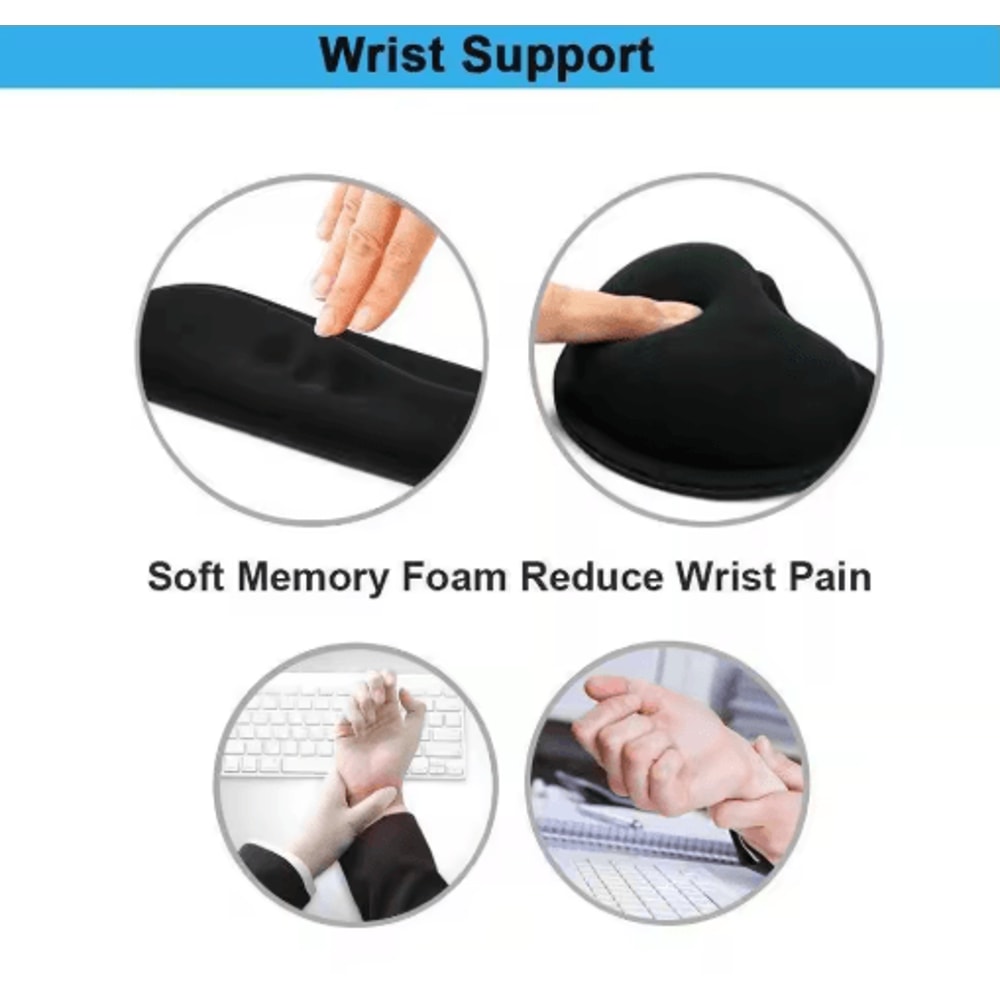 Ergonomic Memory Foam Keyboard Wrist Rest Pad For Gaming Office Use 9