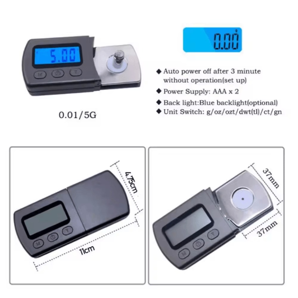 Digital LCD Turntable Stylus Pressure Scale For Accurate Needle Adjustment 3