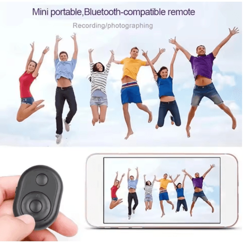 Mini Wireless Bluetooth Camera Remote For Selfies Videos 3