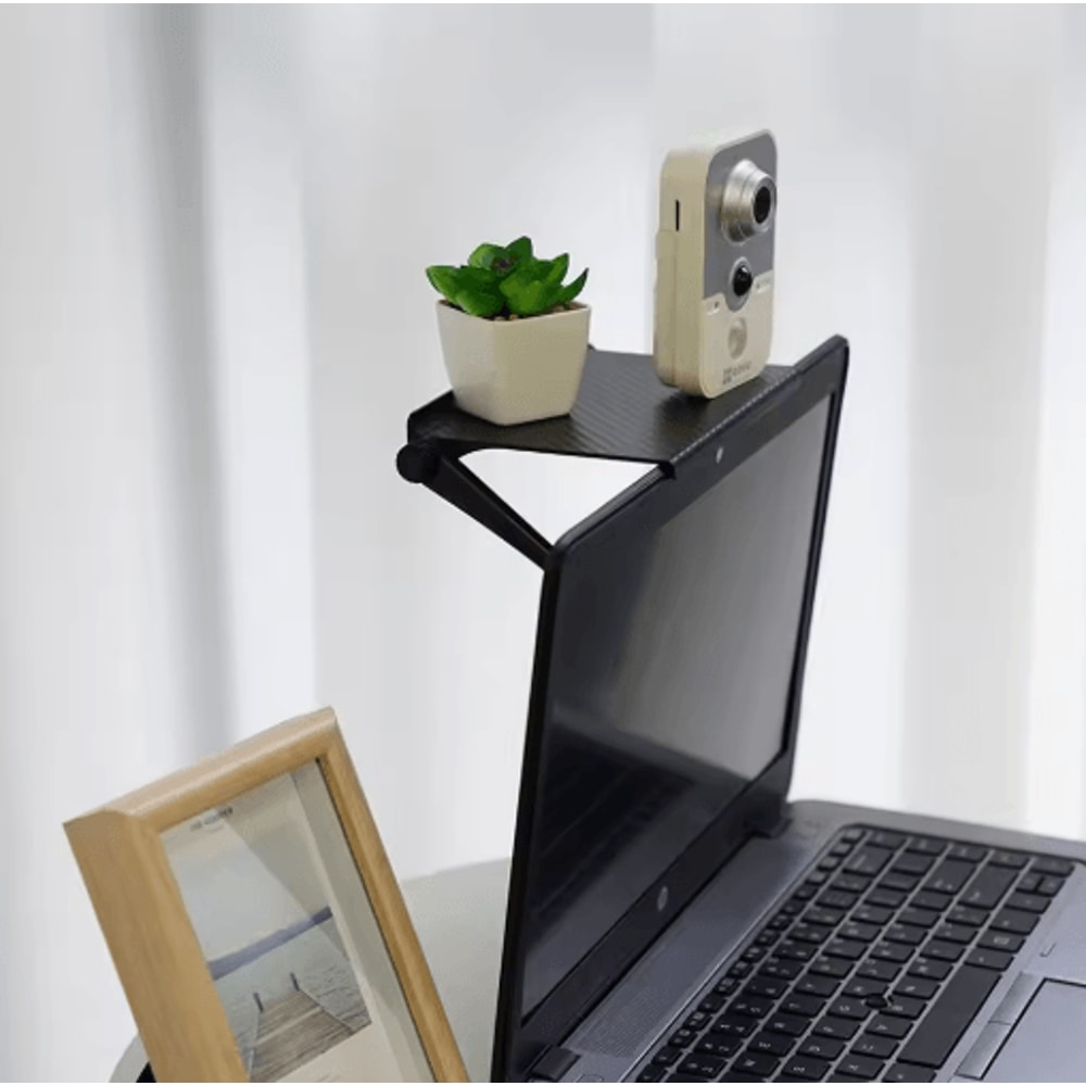 Adjustable TV Computer Monitor Shelf For Desktop Organization 4