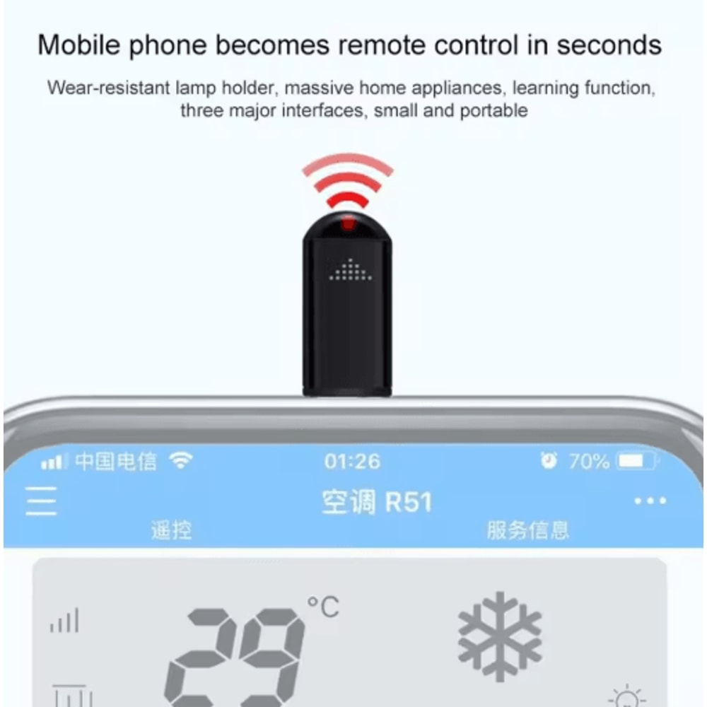 Portable Wireless Infrared Transmitter For Smart Device Remote Control 12