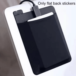 adhesive laptop storage pocket for mouse & digital accessories