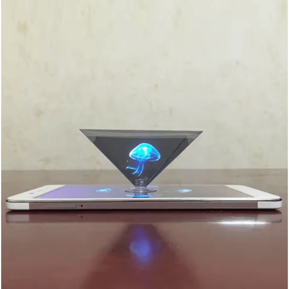 3D Hologram Pyramid Projector For Smartphones 3