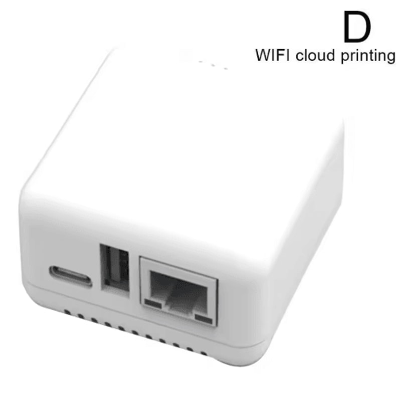 Mini USB 20 Network Print Server For Shared Wireless Printing 1