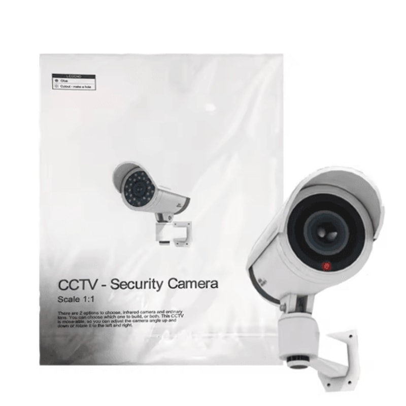 Waterproof Dummy Surveillance Camera With Flashing LED Security Light 1