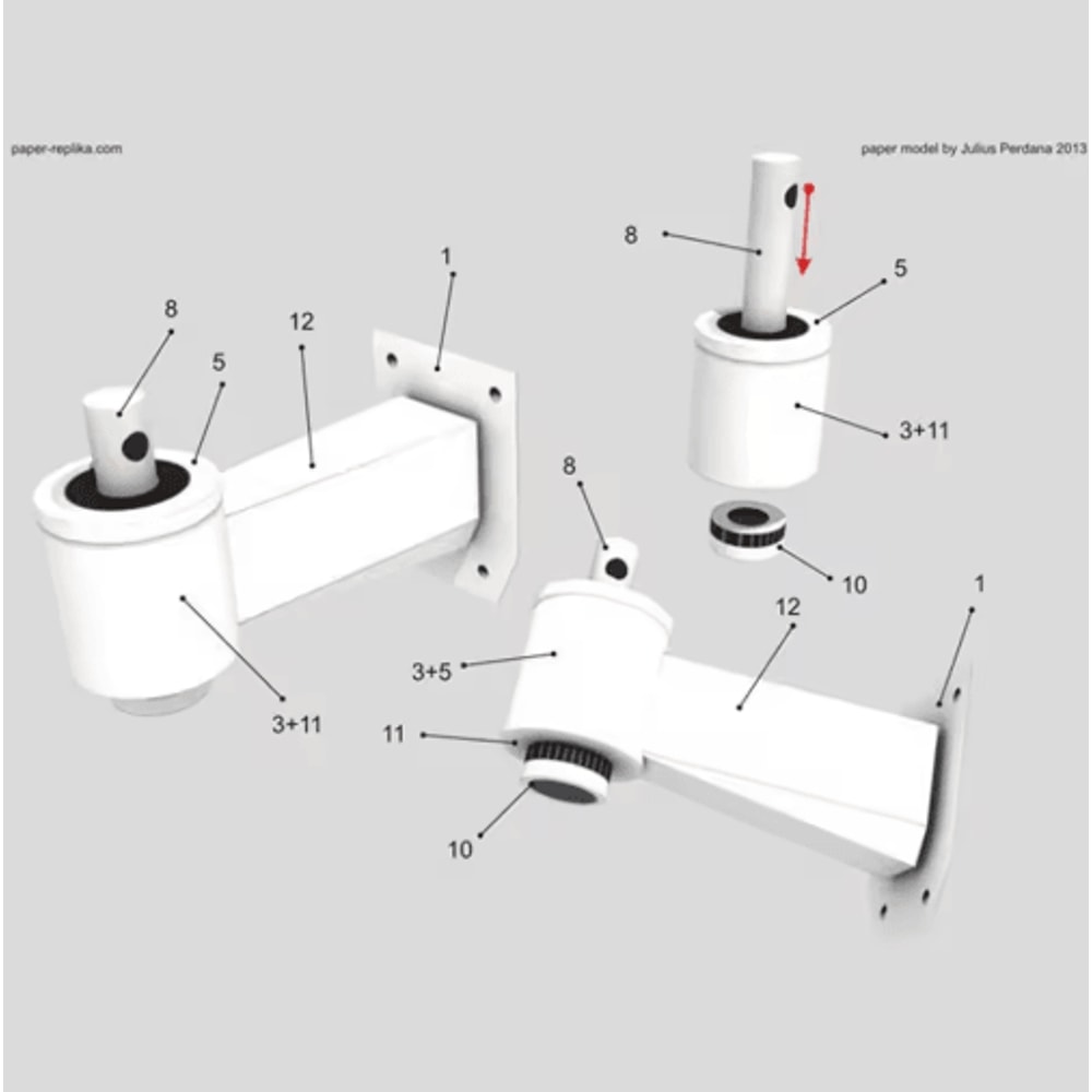 Waterproof Dummy Surveillance Camera With Flashing LED Security Light 2