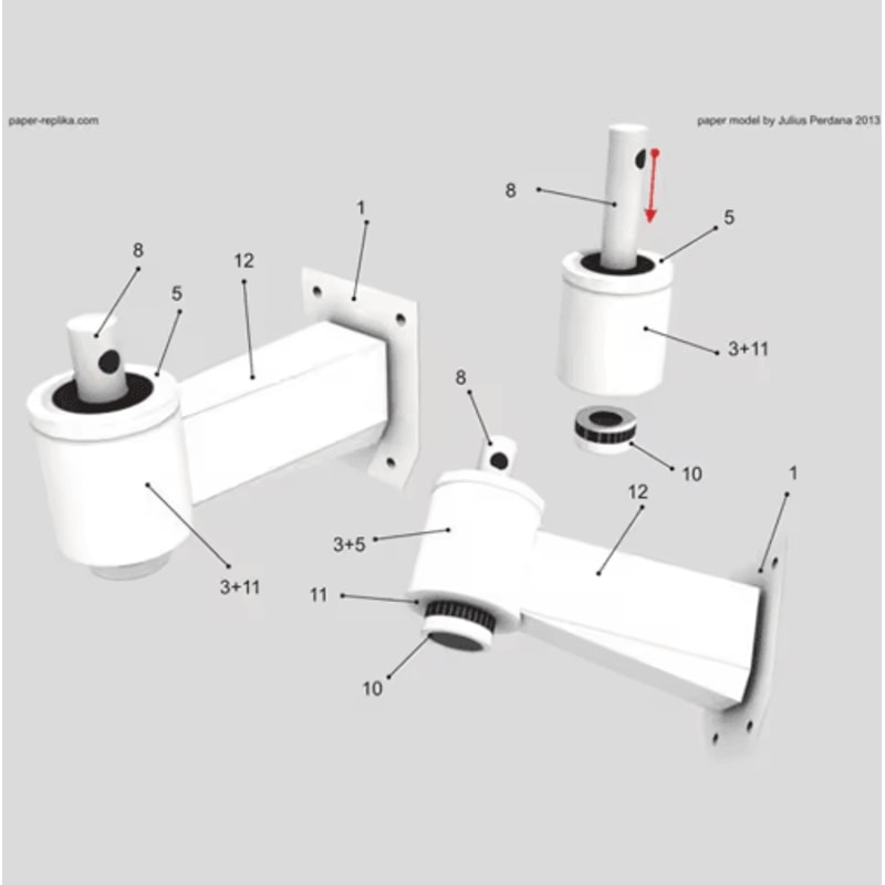 Waterproof Dummy Surveillance Camera With Flashing LED Security Light 2