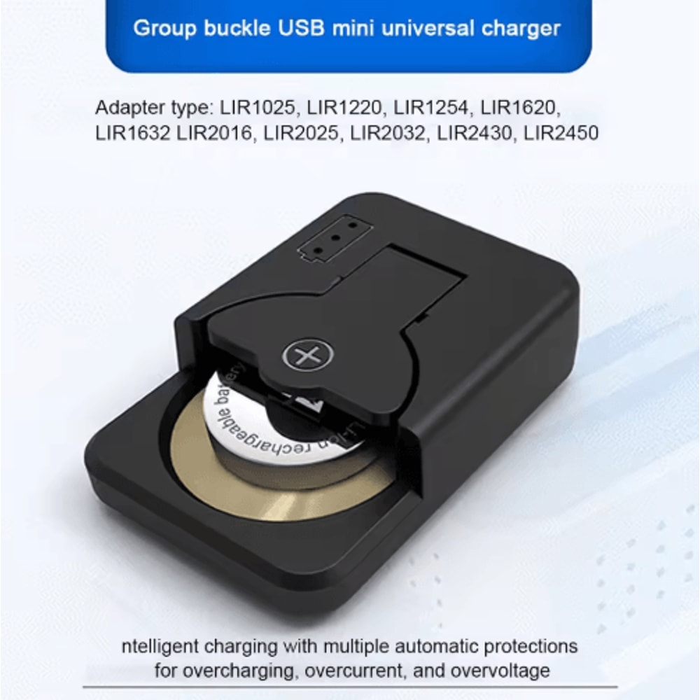 USBC Rechargeable Lithium Coin Button Cell Batteries 6