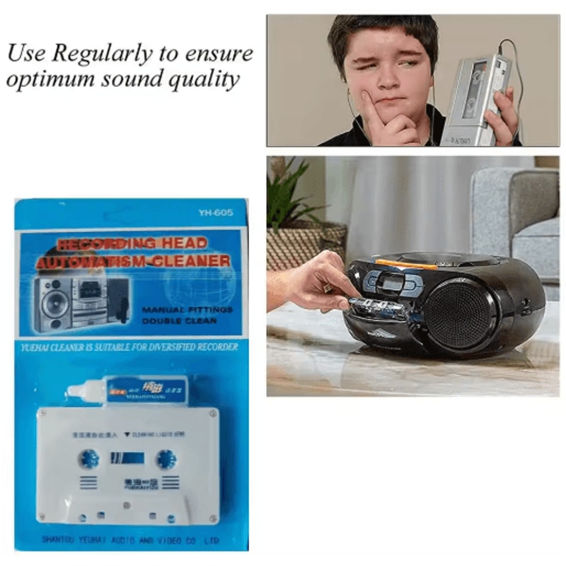 Audio Cassette Tape Head Cleaner For Car Home Players 5