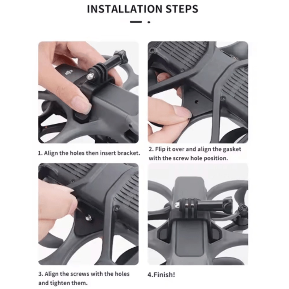 DJI Avata 2 Expansion Camera Bracket For GoPro Insta360 3