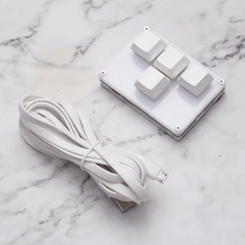 Mini 4Key Mechanical Shortcut Keypad With Direction Arrow Keys 3