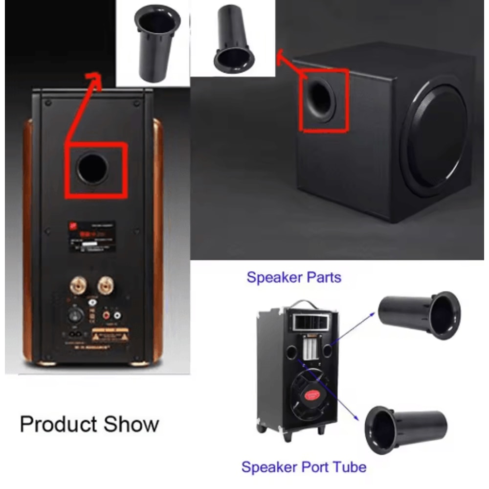 Bass Reflex Speaker Port Tube For HiFi Subwoofer Cabinets 4