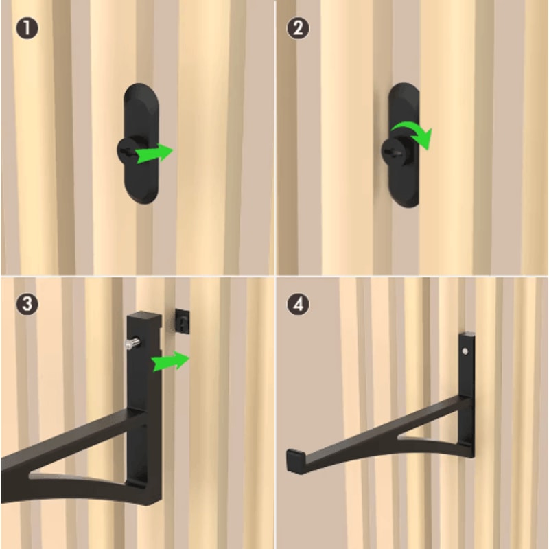 Dual Acoustic Panel Shelf Brackets For Studio Office Soundproofing 2
