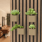 Square Acoustic Panel Shelf Rack For Plants Stylish Storage 1