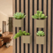 Square Acoustic Panel Shelf Rack For Plants Stylish Storage 5