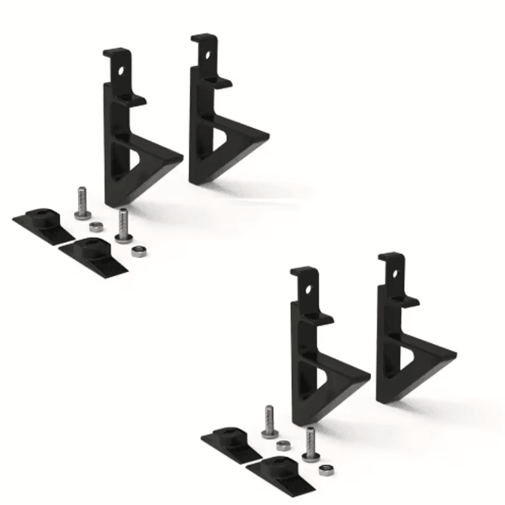 4PCS DrillFree Acoustic Panel Brackets For Shelves Decorative Storage 1