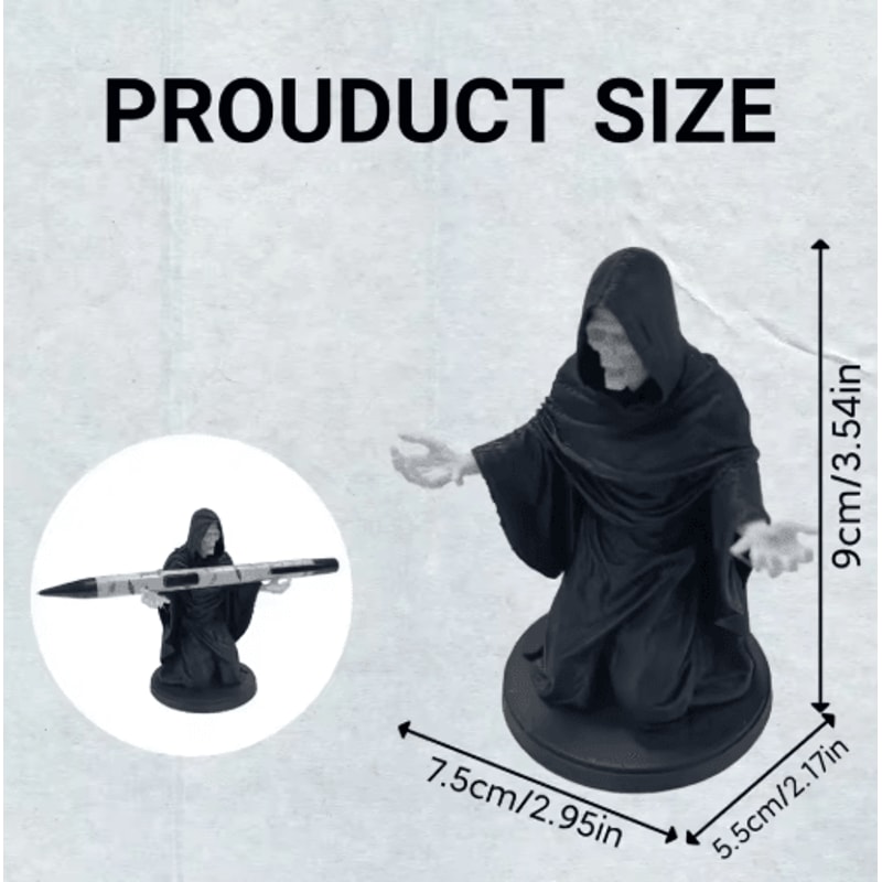 DeathThemed Funny Pen Holder For Office Desk Decoration 1