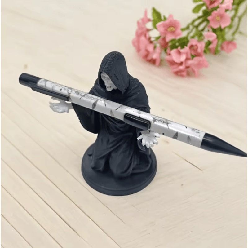 DeathThemed Funny Pen Holder For Office Desk Decoration 2