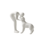 Elegant Black Dog Owner Statue For Home Decoration 2