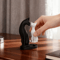 Elegant Black White Cat Sculpture For Home Office Decor 3