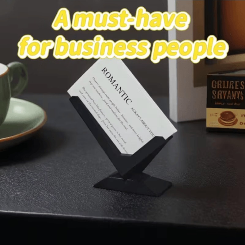 Minimalist Business Card Holder For Modern Desk Organization 1