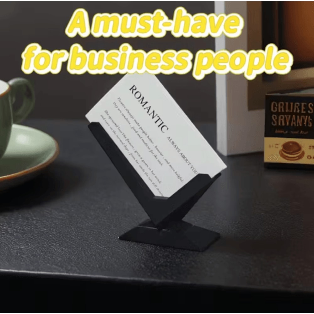 Minimalist Business Card Holder For Modern Desk Organization 5
