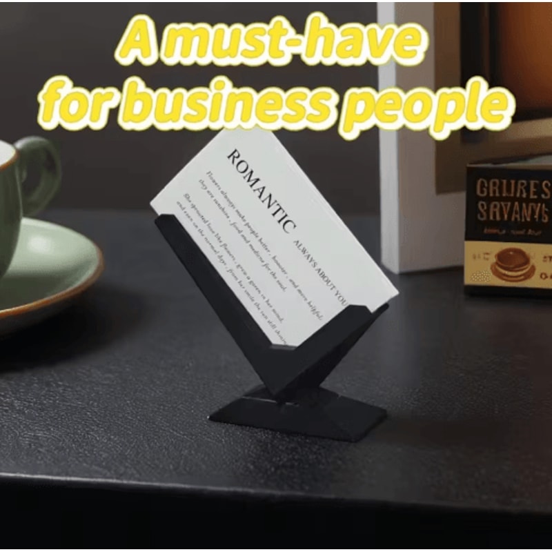 Minimalist Business Card Holder For Modern Desk Organization 5