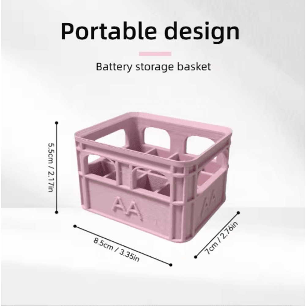 Retro Industrial Beer Frame Battery Storage Box For Desktop Organization 4