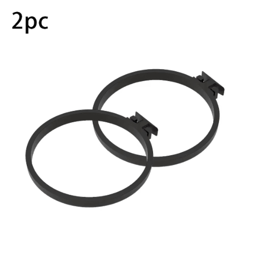 2PCS Black Acoustic Panel Plant Rings For Wall Ceiling Gaps 1