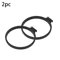 2PCS Black Acoustic Panel Plant Rings For Wall Ceiling Gaps 1