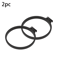 2PCS Black Acoustic Panel Plant Rings For Wall Ceiling Gaps 1