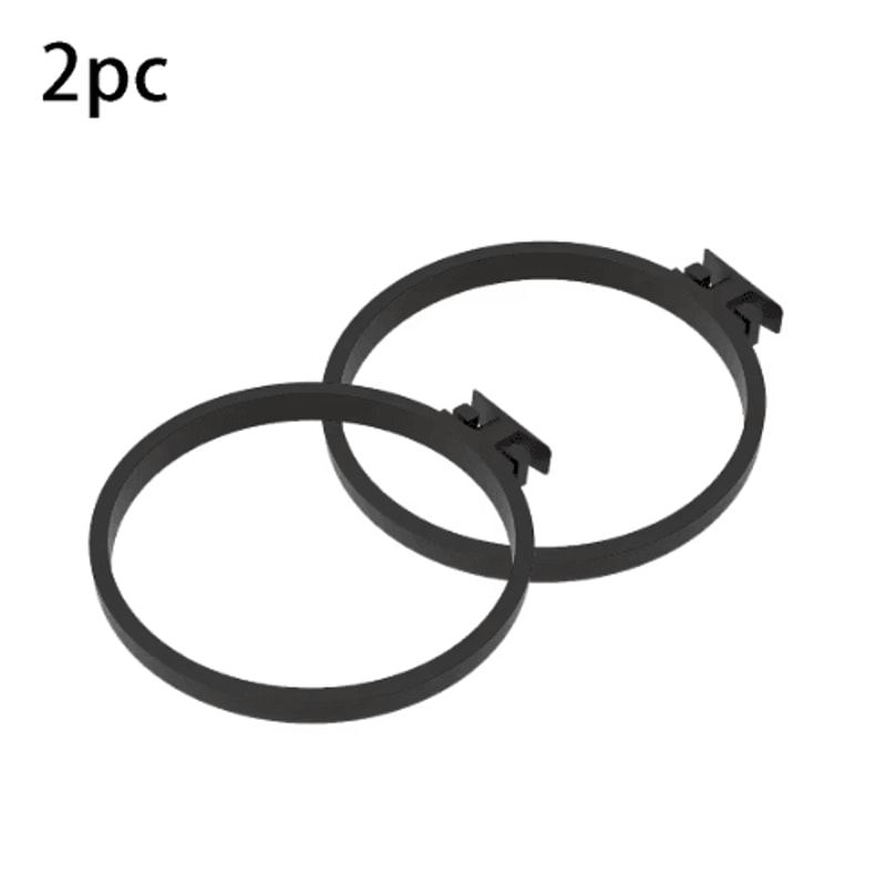 2PCS Black Acoustic Panel Plant Rings For Wall Ceiling Gaps 1