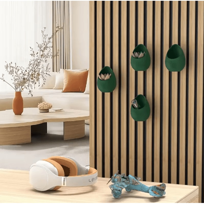 Acoustic Panel Planting Tray For Stylish Wall Decor Storage 4