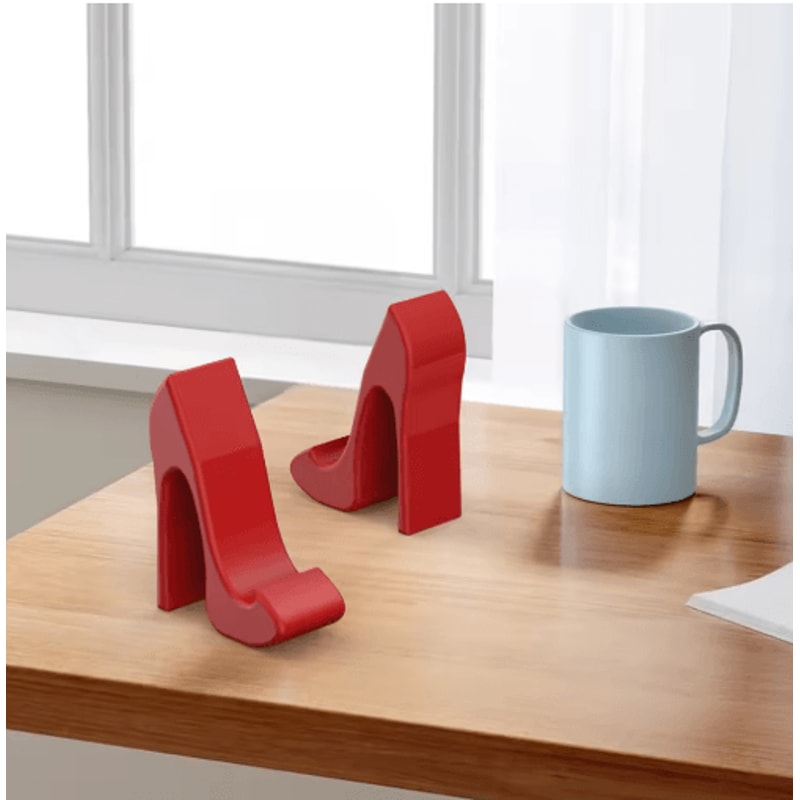 Stylish HighHeel Phone Stand For Desktop Office Use 5