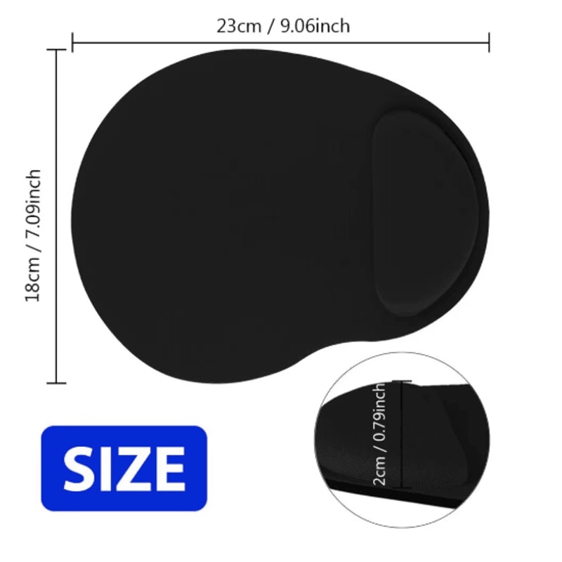 Ergonomic Wrist Support Mouse Pad For PC Laptop Use 11