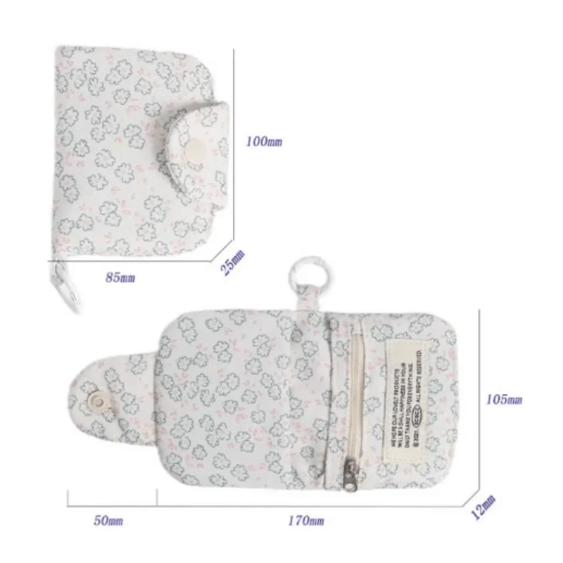 Cute Floral Coin Purse Card Holder For Girls 5