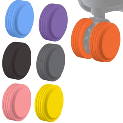8pcs silicone luggage wheel protector rings for quiet travel