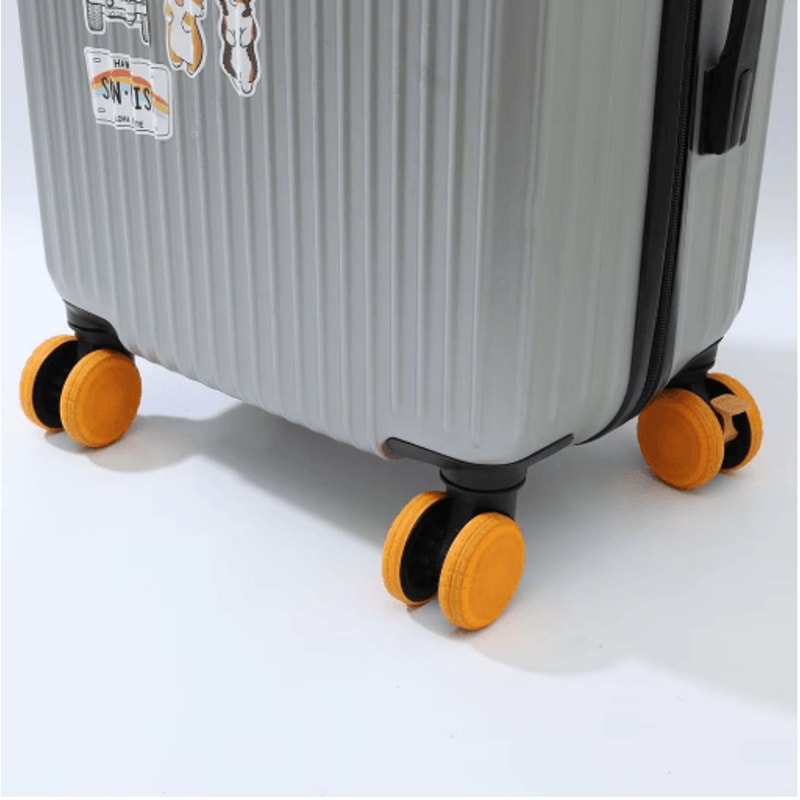 Luggage Wheel Protectors Silicone Covers For Quiet Smooth Travel 9