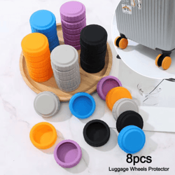 luggage wheel protectors silicone covers for quiet & smooth travel