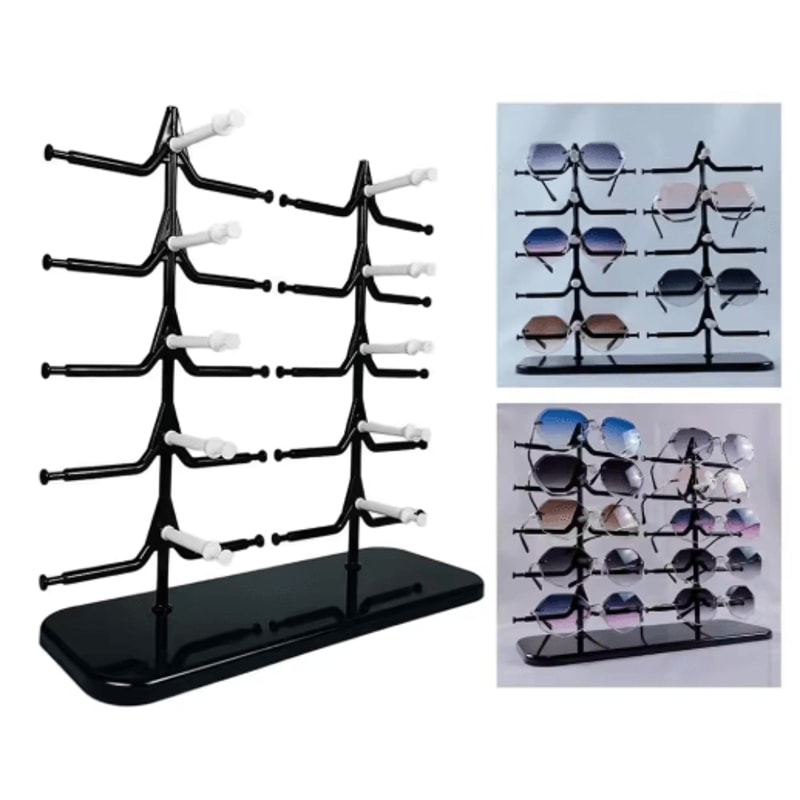 5Layer Eyeglasses Organizer Stand For Sunglasses Eyewear Storage 9
