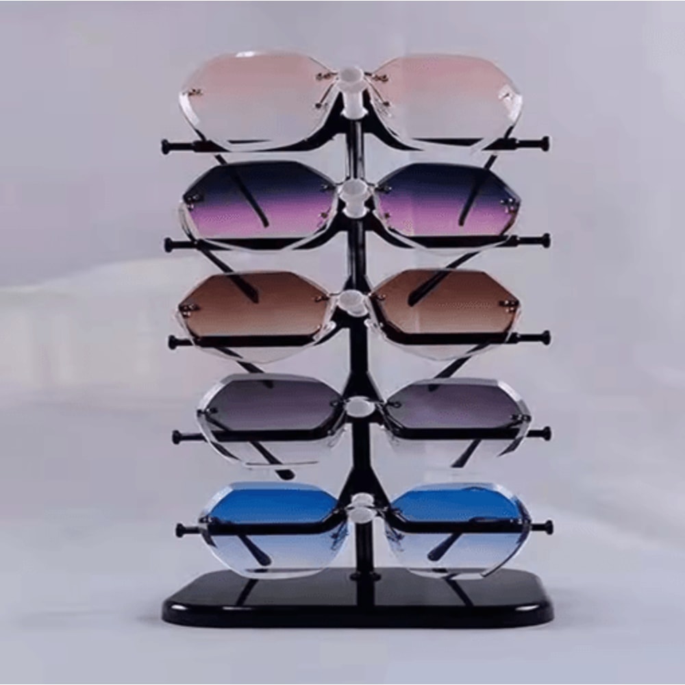 5Layer Eyeglasses Organizer Stand For Sunglasses Eyewear Storage 12