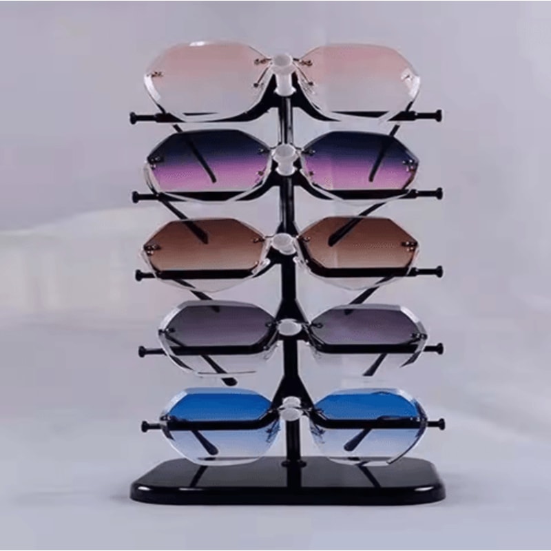 5Layer Eyeglasses Organizer Stand For Sunglasses Eyewear Storage 12