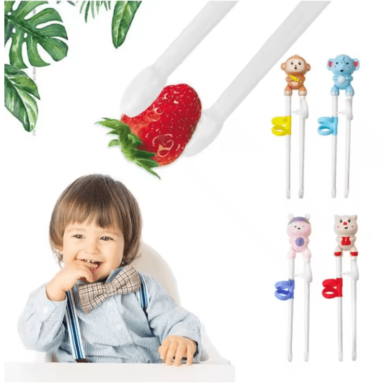 Cartoon Animal Training Chopsticks For Kids Learning To Eat 7
