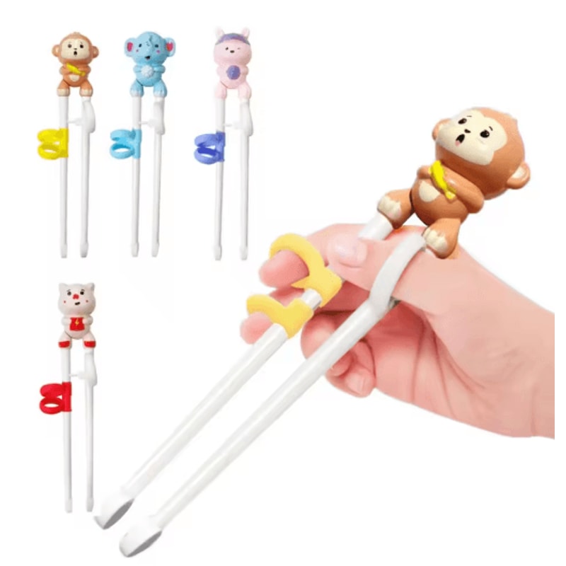 Cartoon Animal Training Chopsticks For Kids Learning To Eat 0