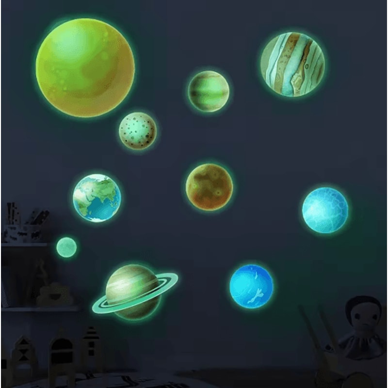 Glow In The Dark Star Wall Stickers For Kids Bedroom Ceiling Decor 4
