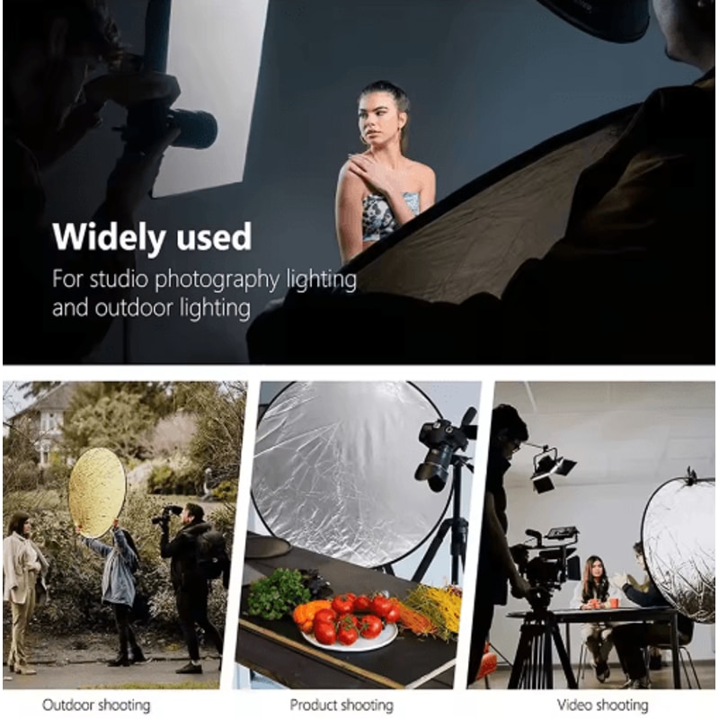 5in1 Collapsible Photography Reflector For Studio Outdoor Lighting 5